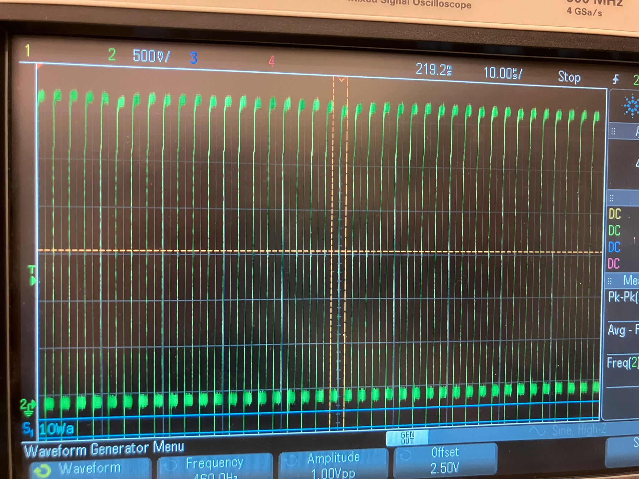 I2C SCL Clock Signal Analysis