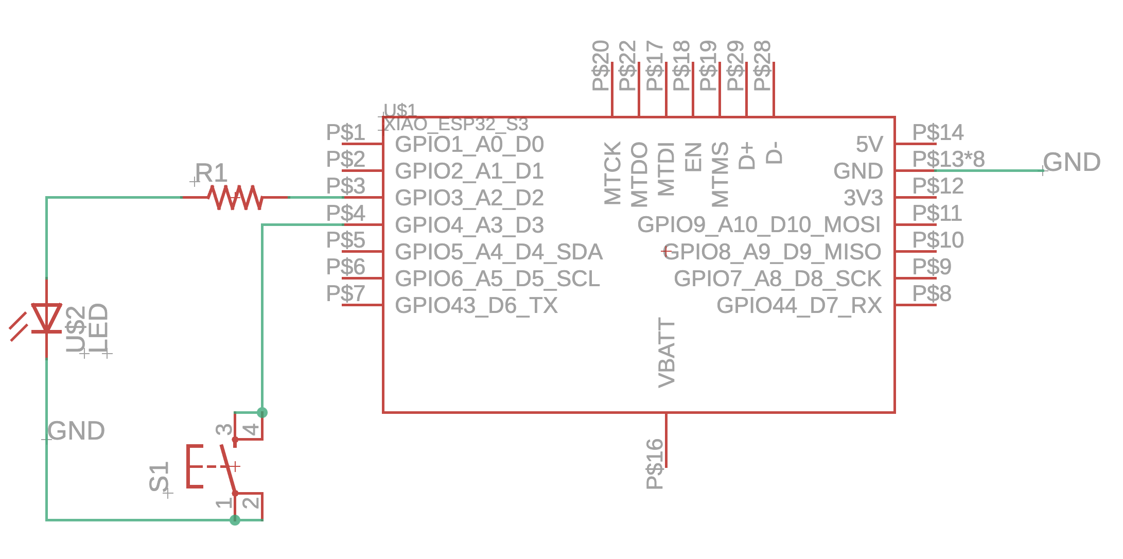 ESP32S3 LED PCB Schematic
