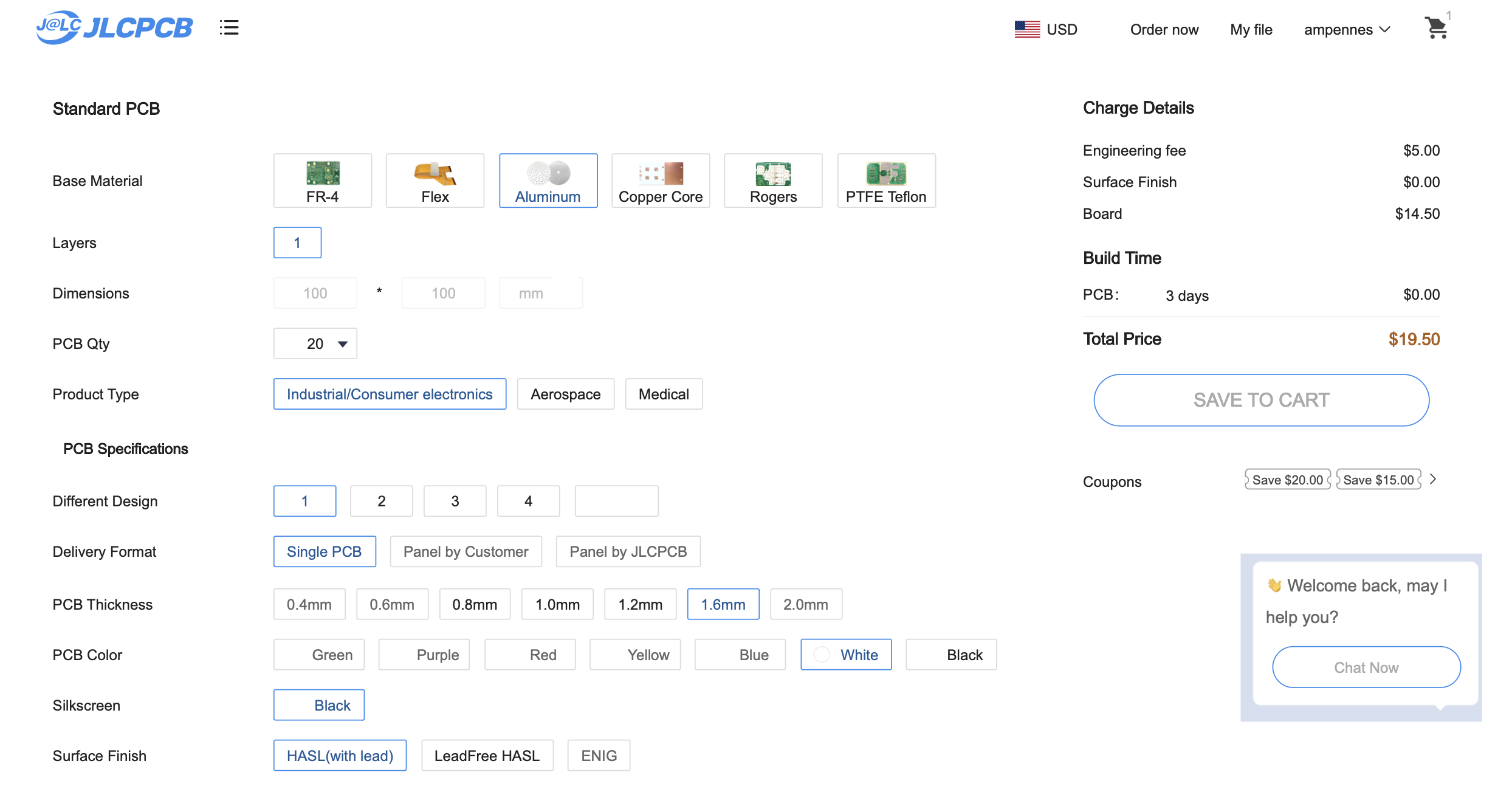 JLCPCB Order Confirmation