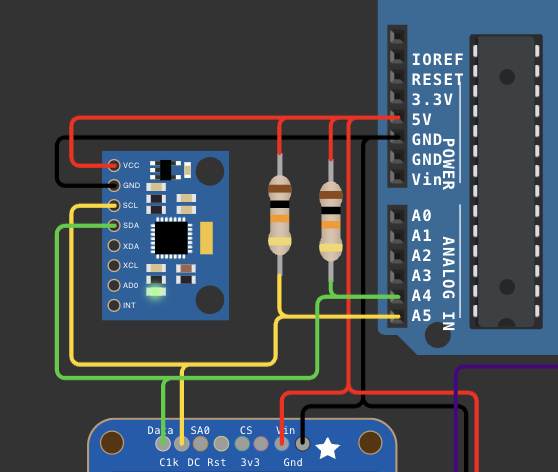 MPU6050 Accelerometer Pinout