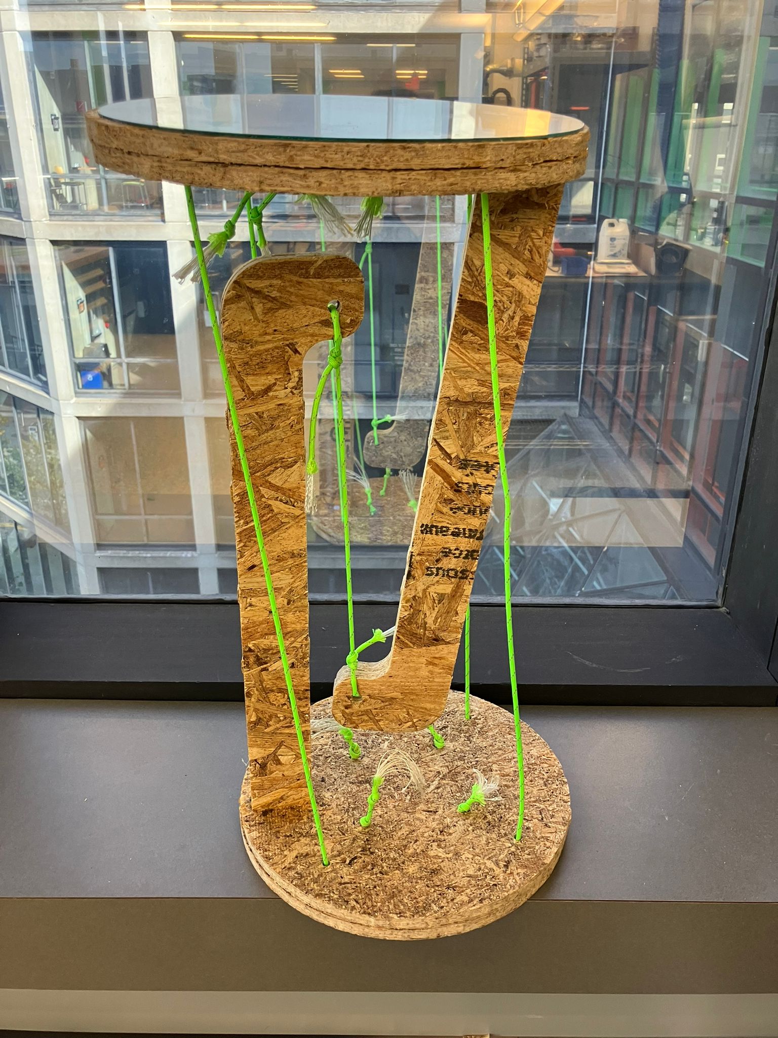 Wood Floating Mirror