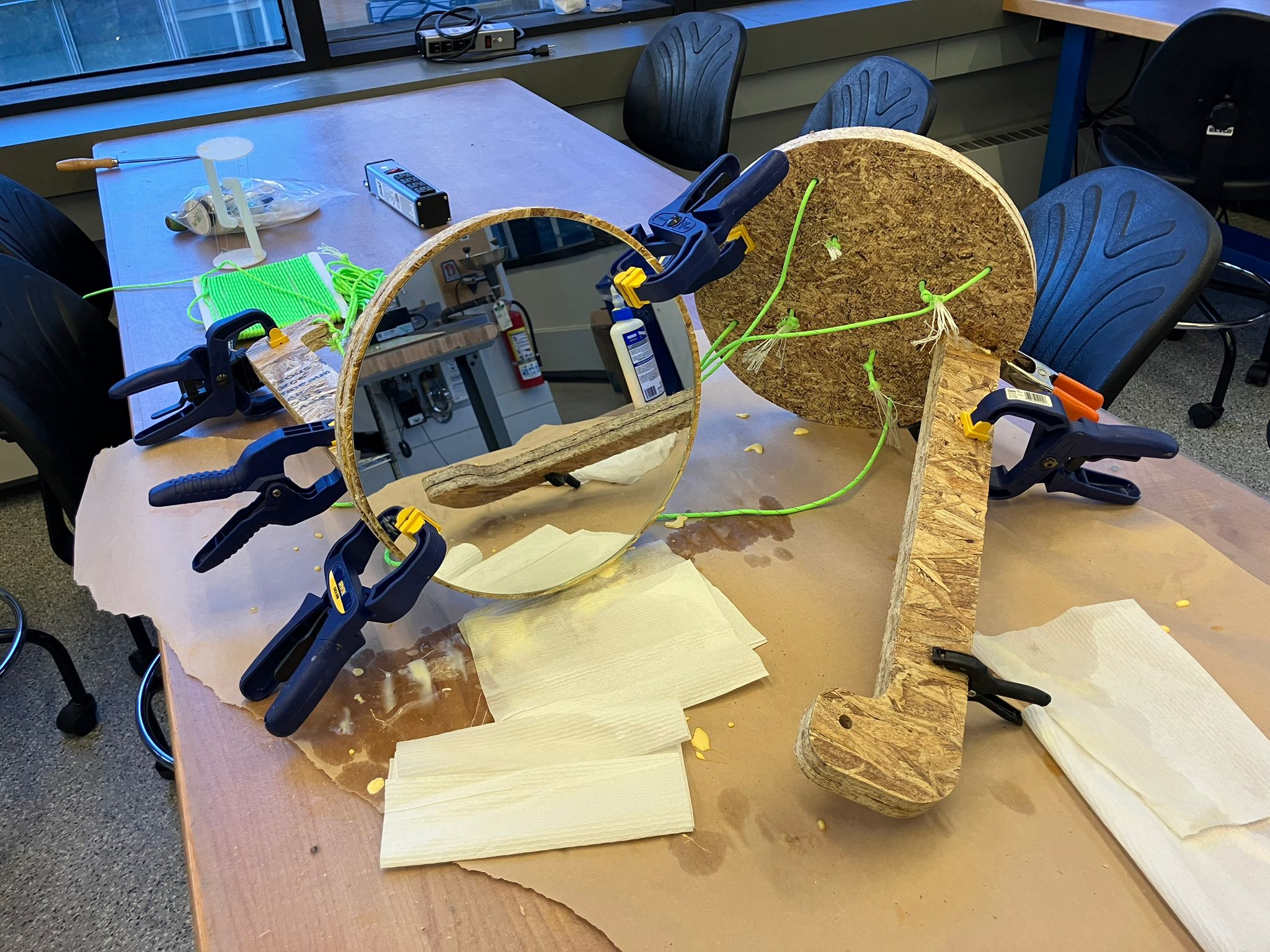 Cured glue after 24 hours