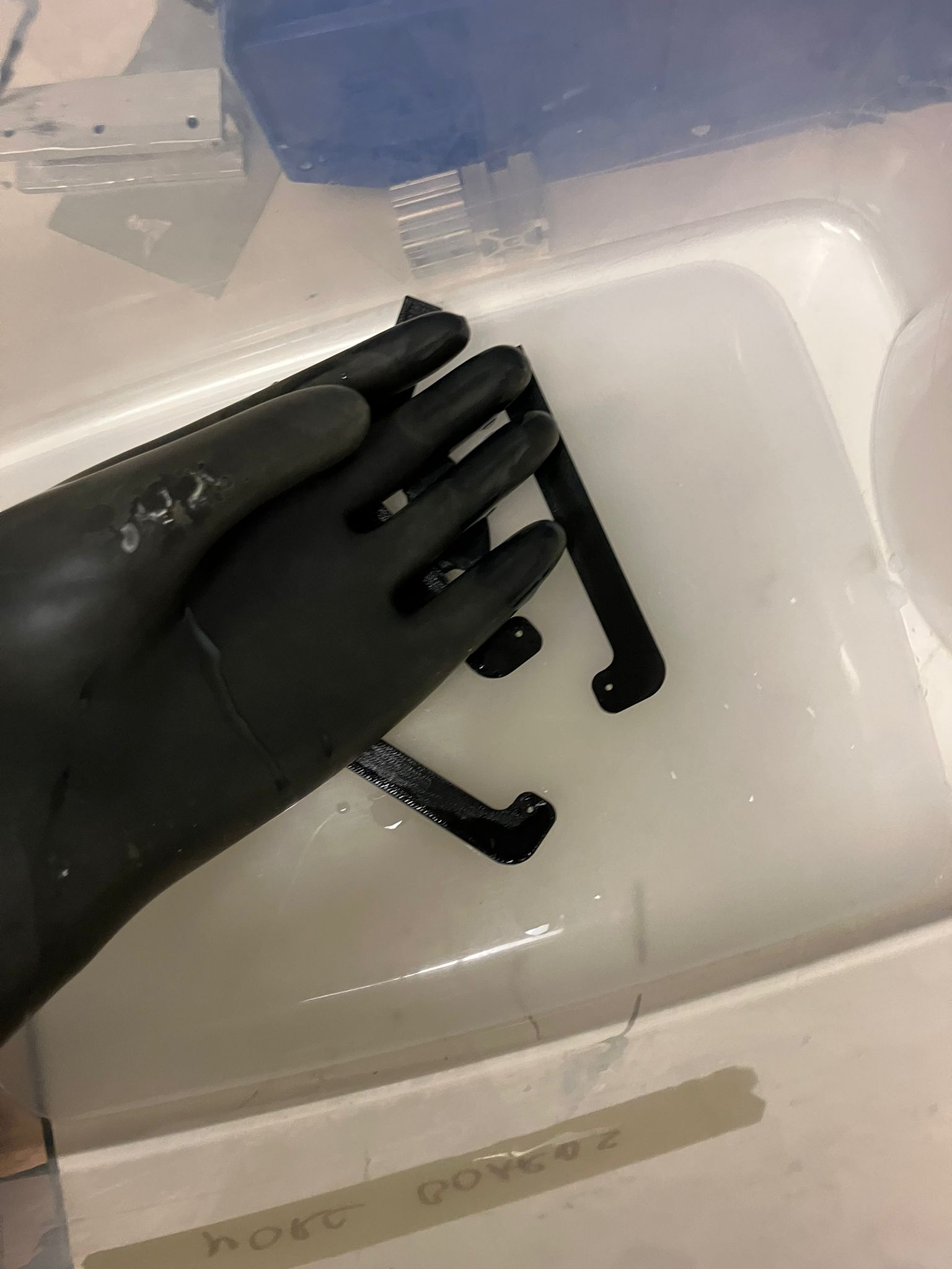 Cleaned parts after support removal