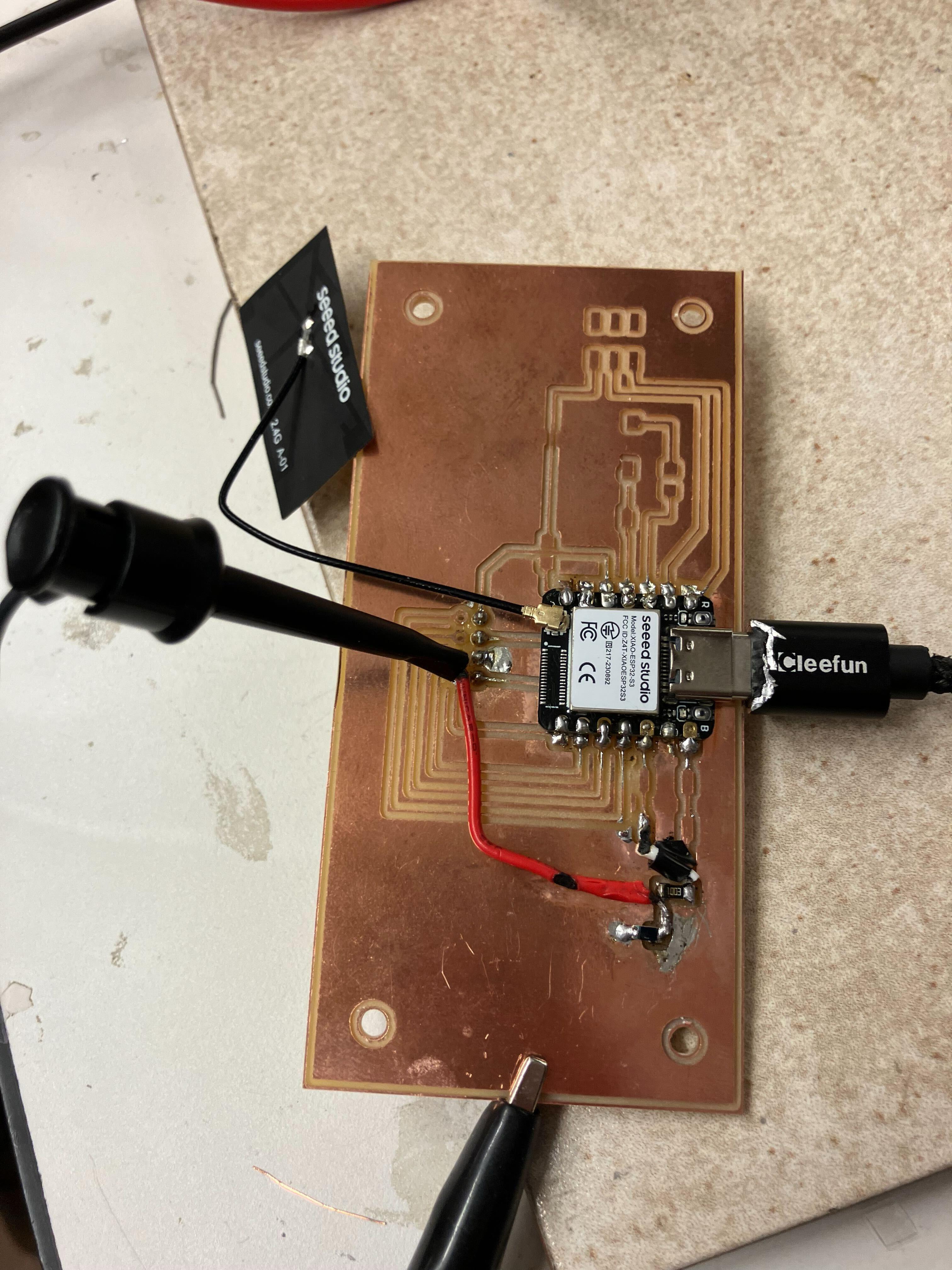 IR phototransistor probe points