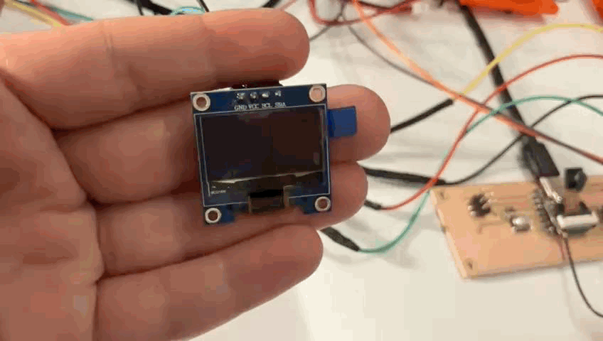 Camera output on OLED display