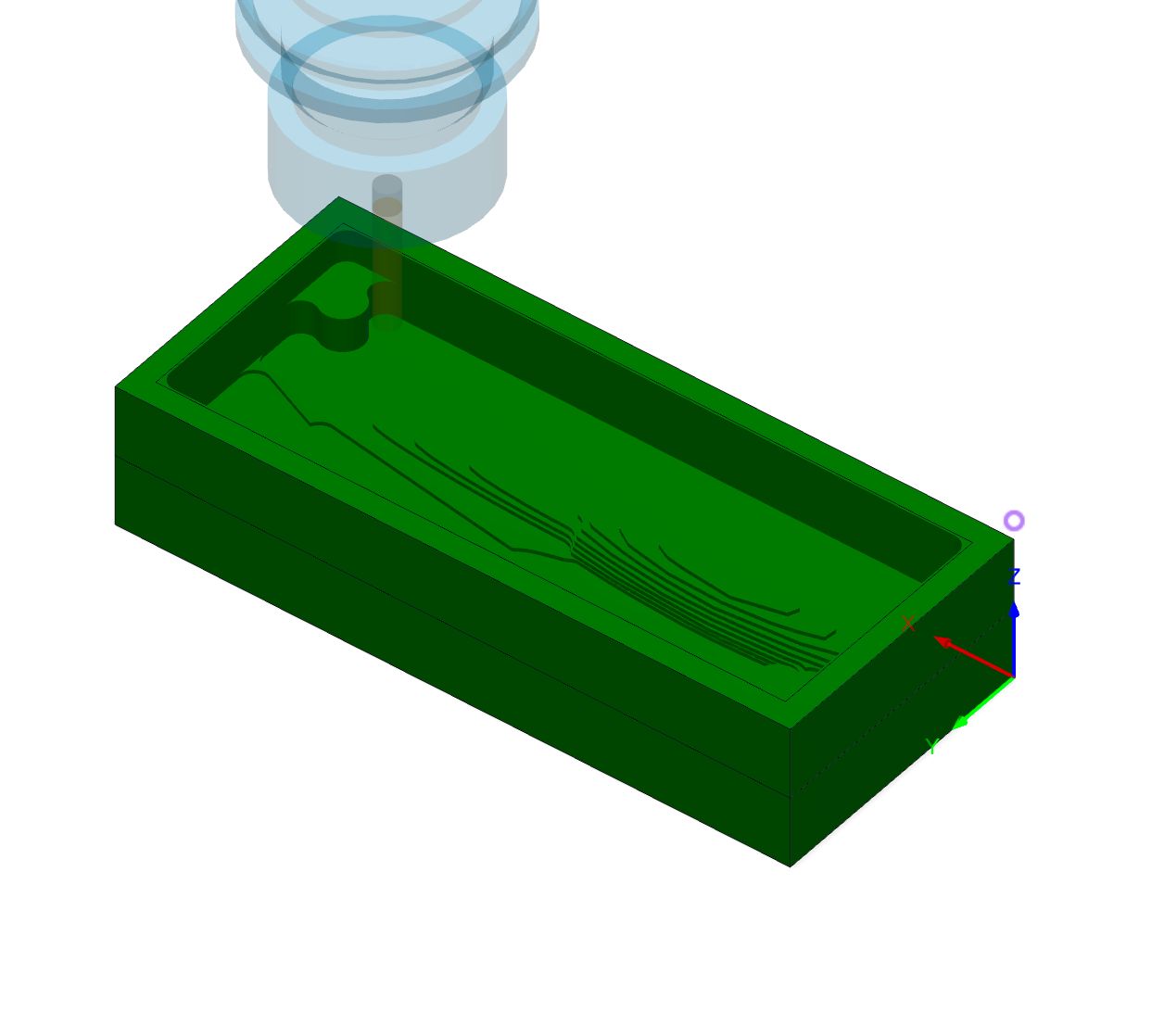 Visualization of adaptive clearing stock model