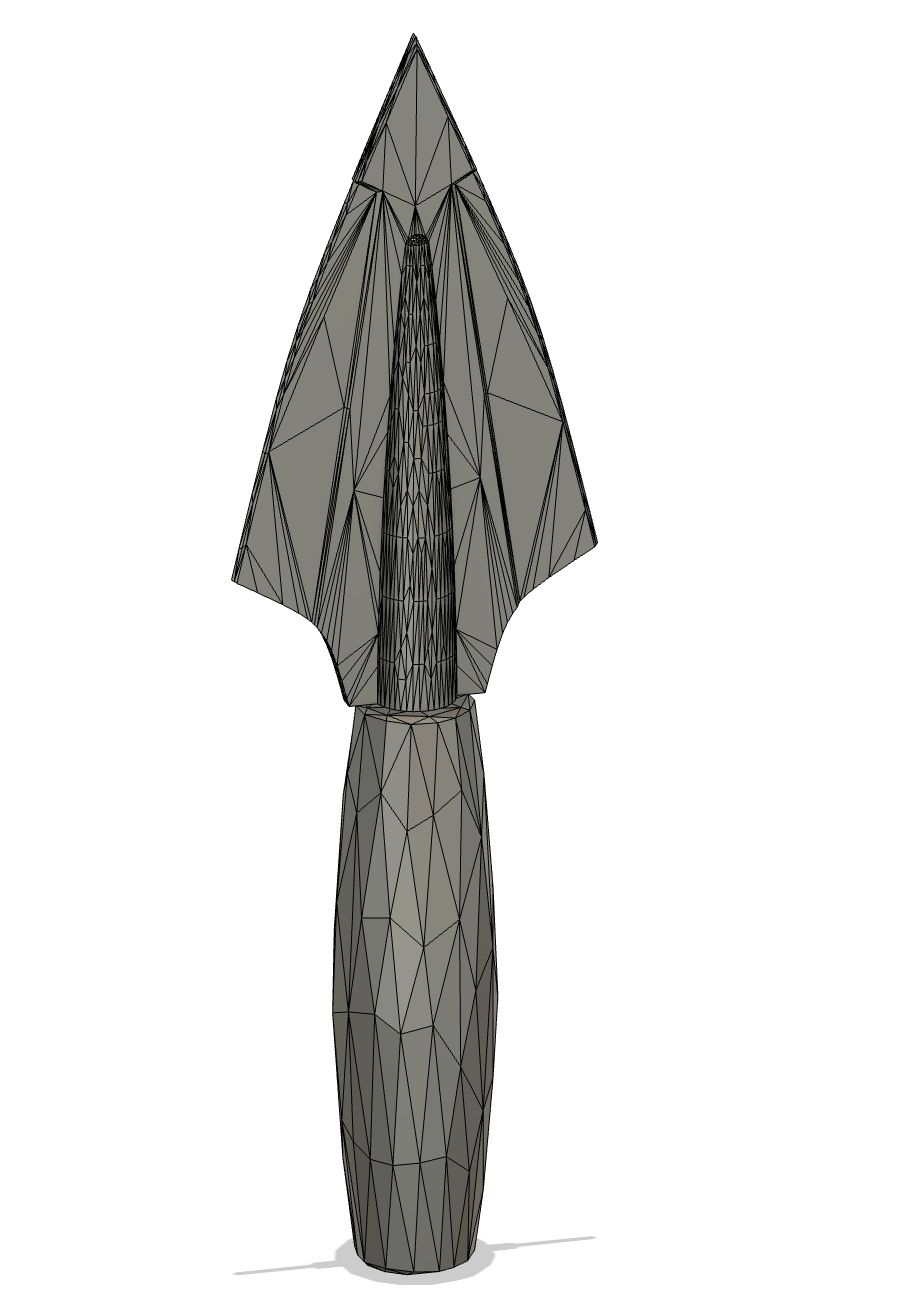 Early-stage CAD of the arrow design