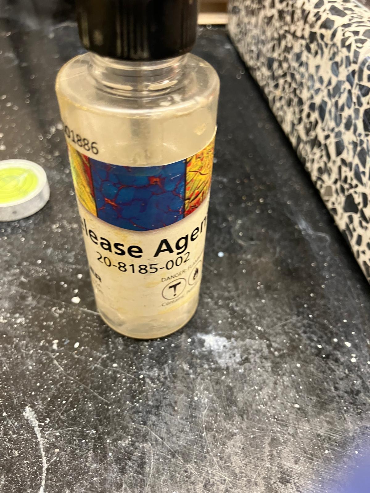 Release agent bottle for epoxy molds