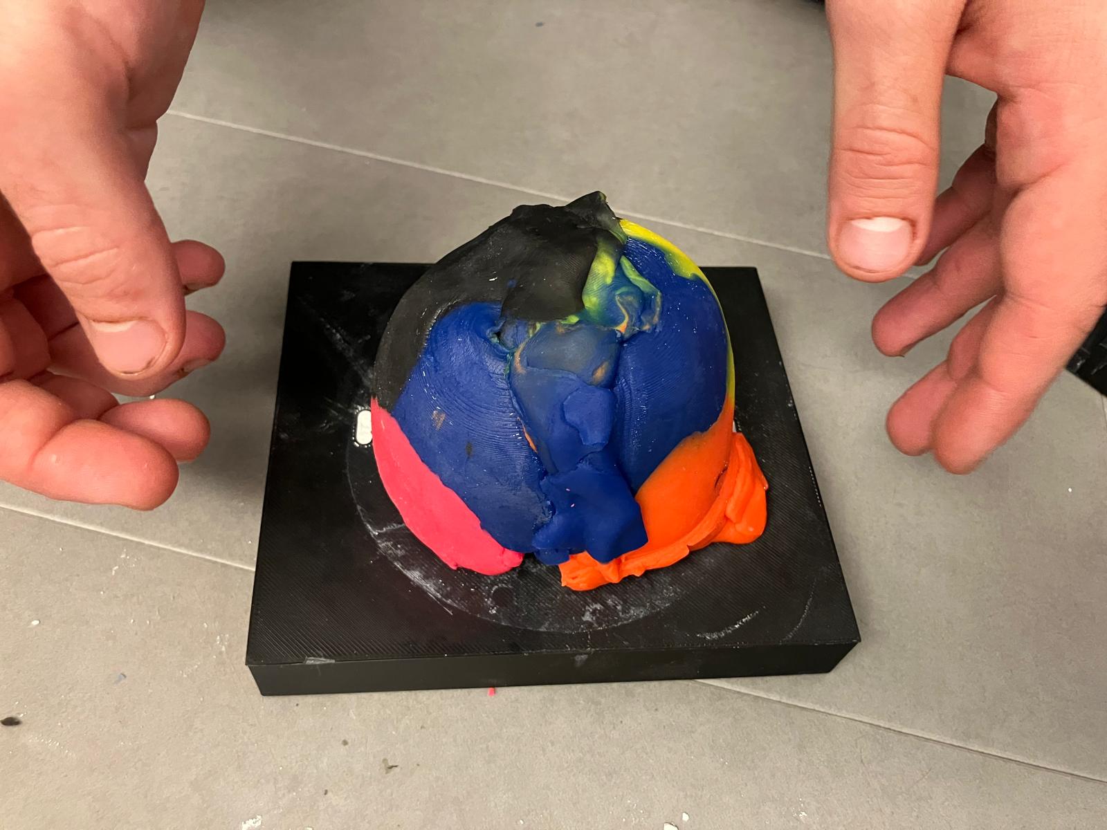 Formed Play-Doh dome
