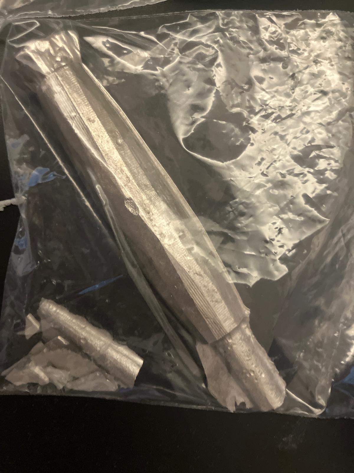 Shattered Rotomelt arrow from first casting attempt