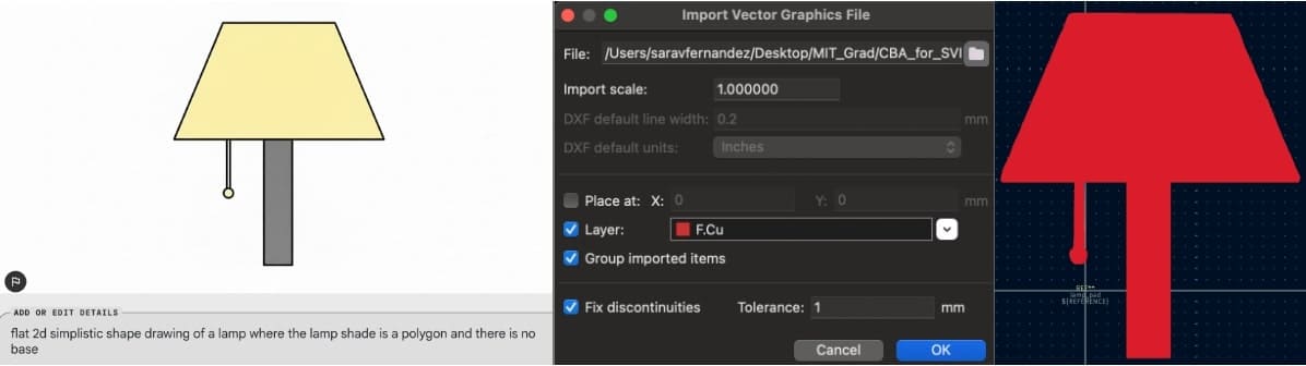 Importing Image to Footprint Editor