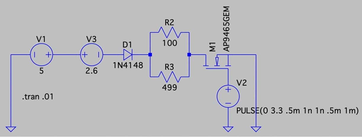LTspice Simulation Schematic