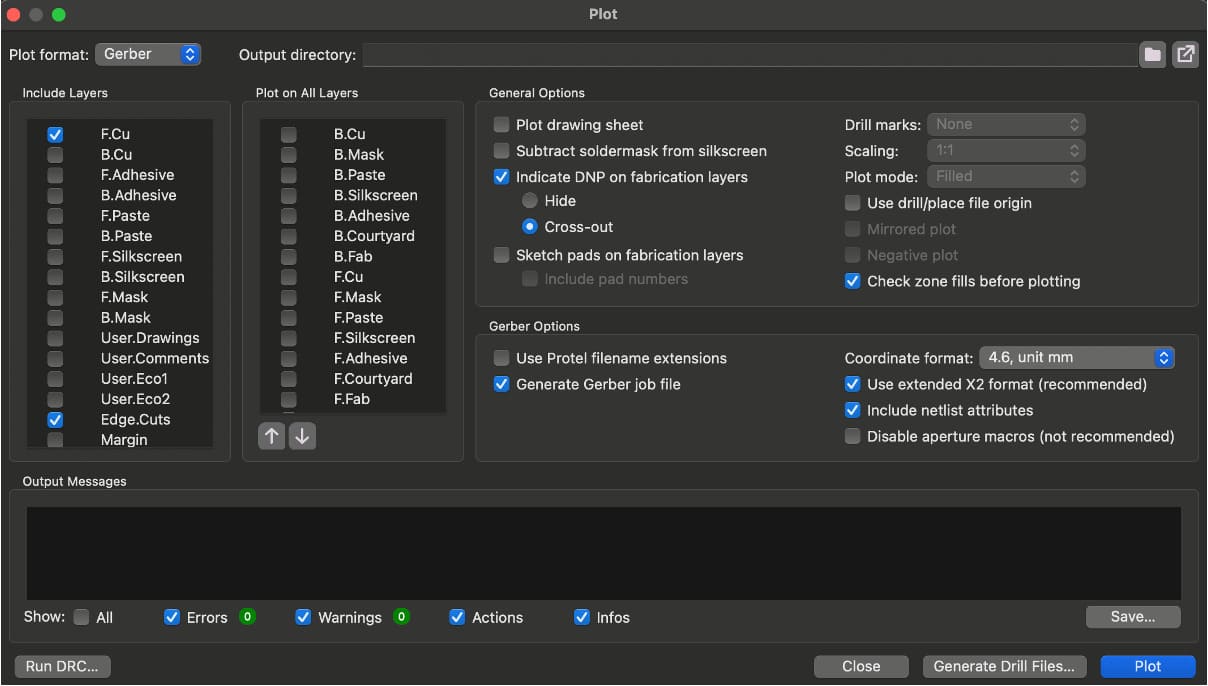 Selecting What to Export