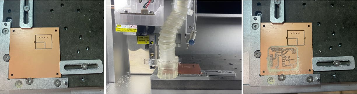 Securing Copper Clad, Machining, and Result