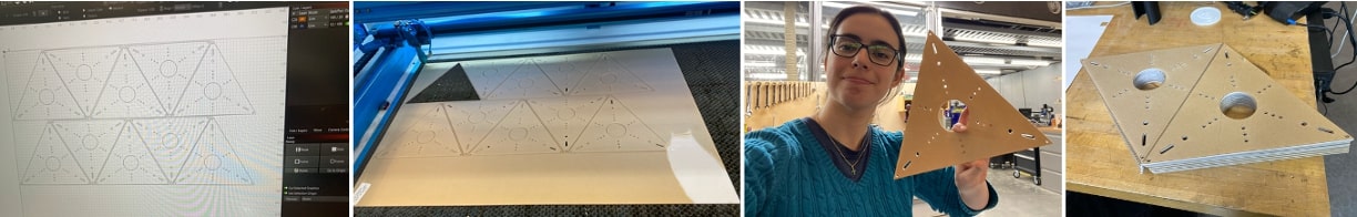 Laser Cutting Acrylic Outer Triangle