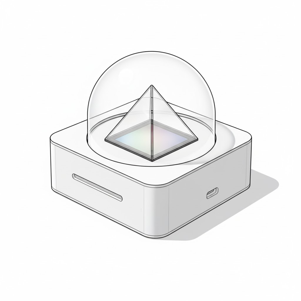 Pyramid hologram concept