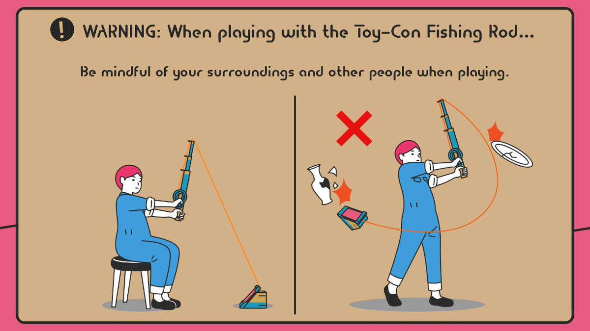 Nintendo Labo safety illustration