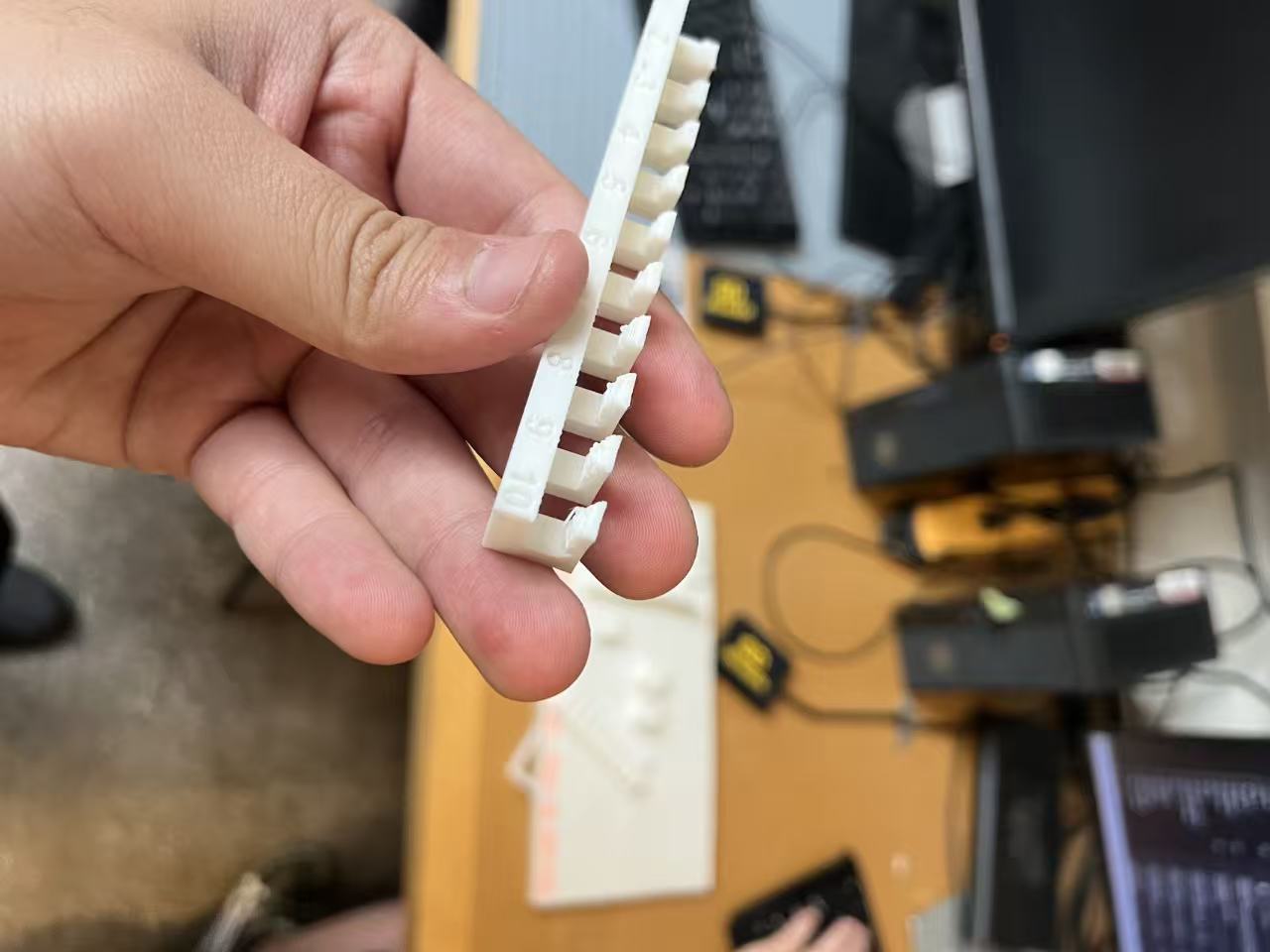 Assembly mockup on the desk