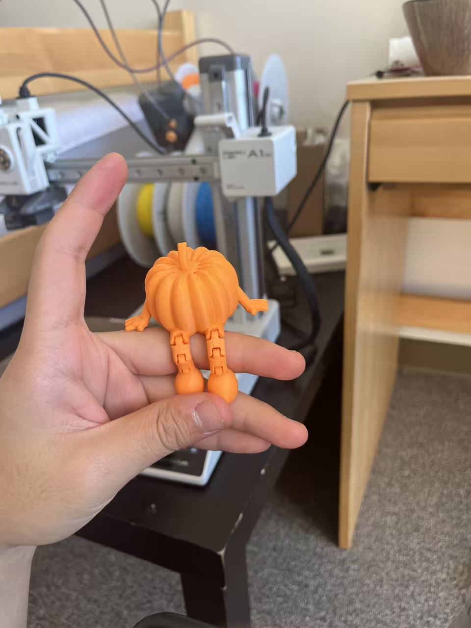 Fresh pumpkin figure
