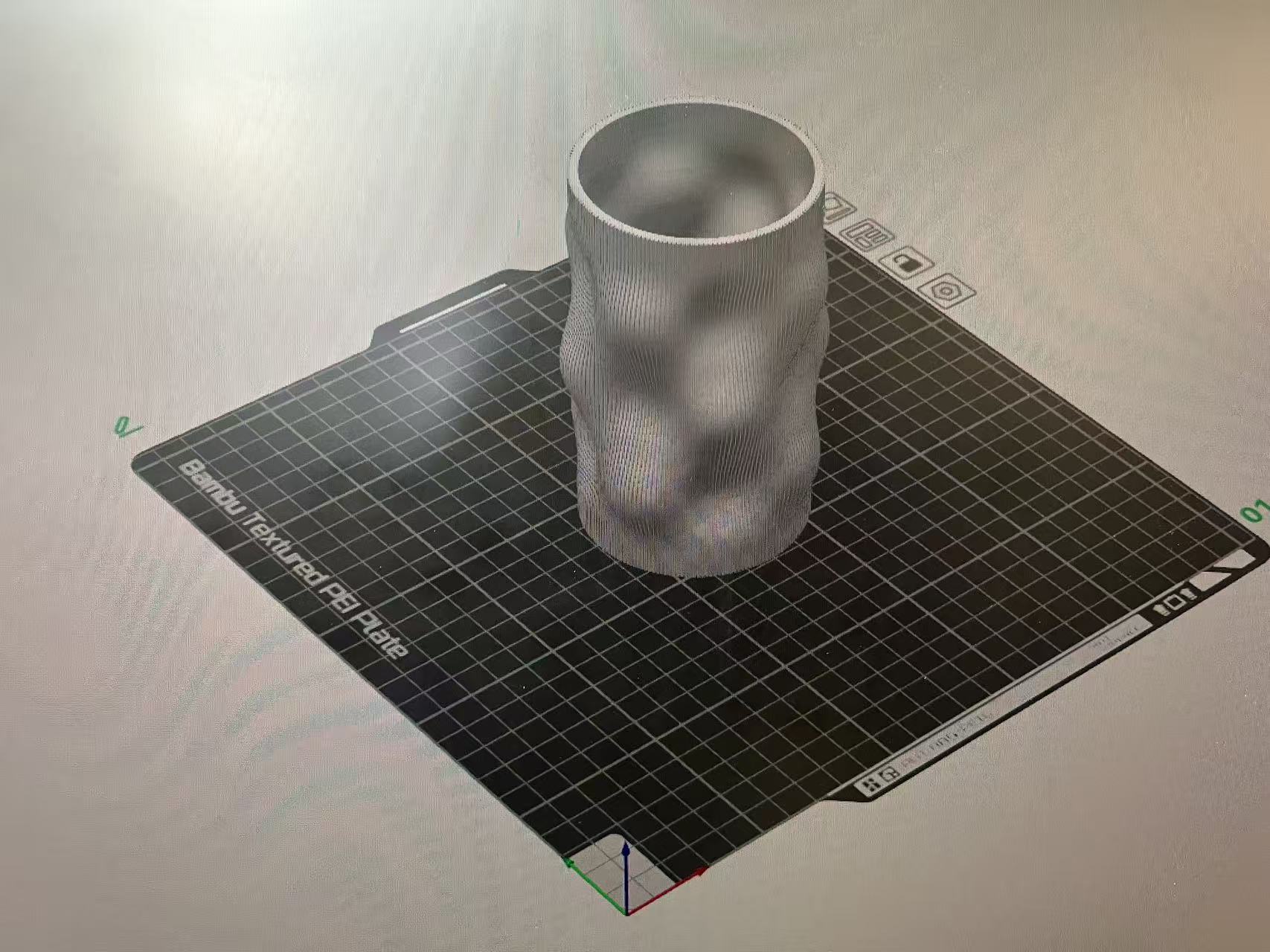 On the mat before printing