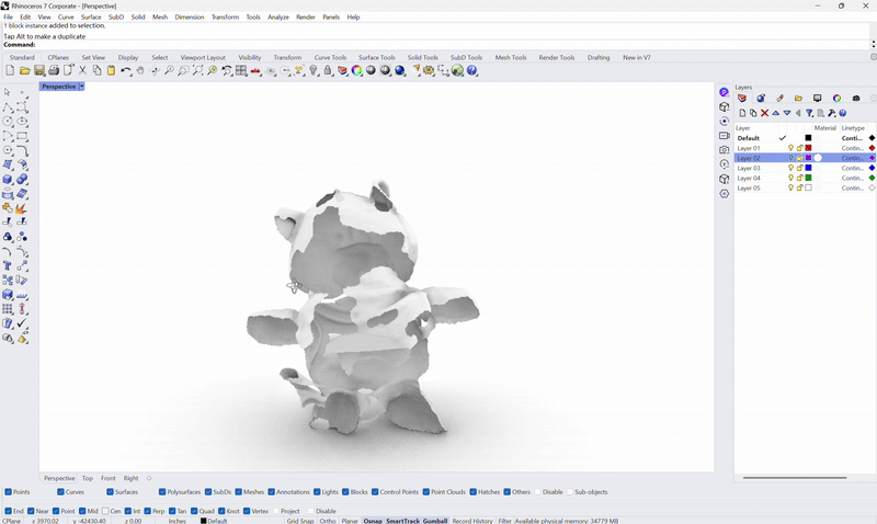Head scan assembly preview