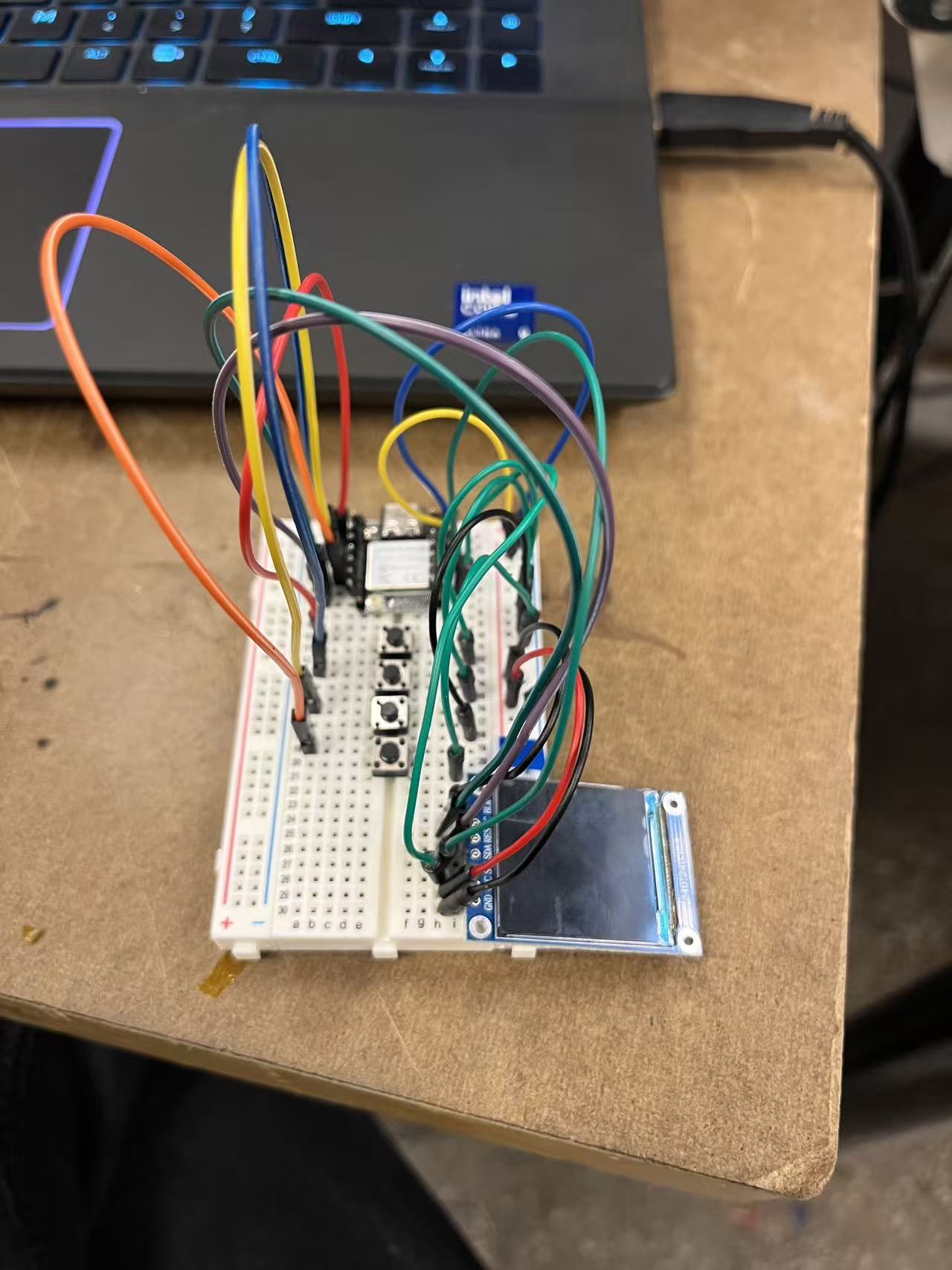 Wired prototype on the bench