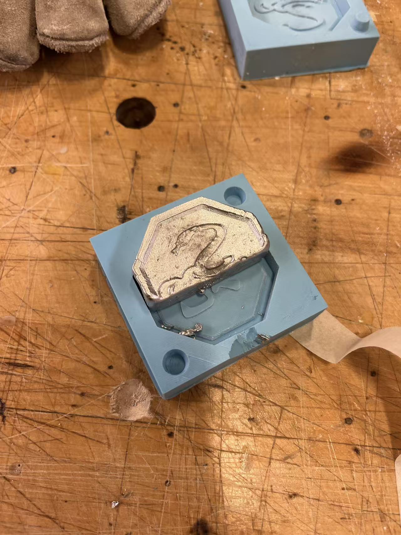 First cast from the silicone mold