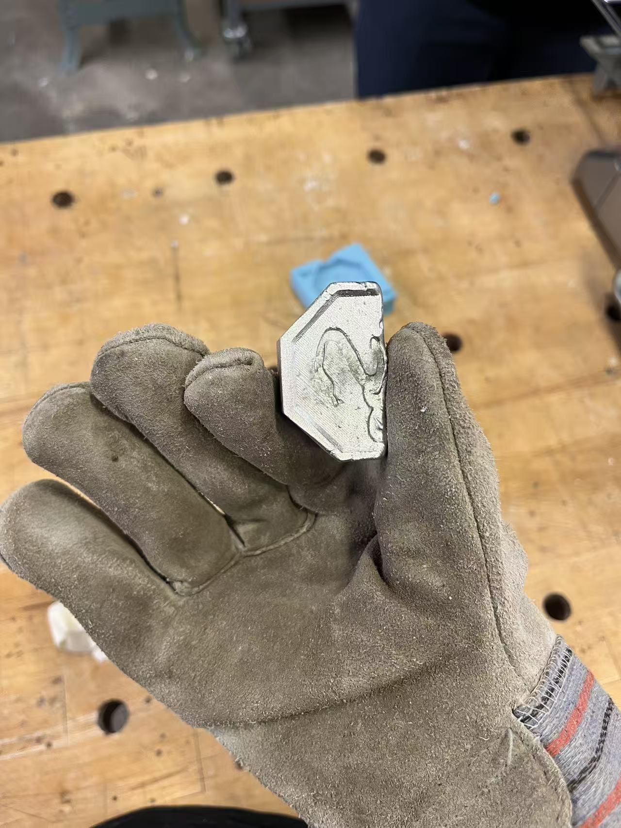 Trimming sprue and flashing