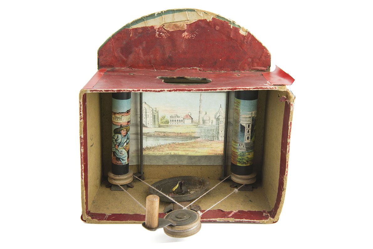 Toy moving panorama: The world's wonders - The Bill Douglas Cinema Museum