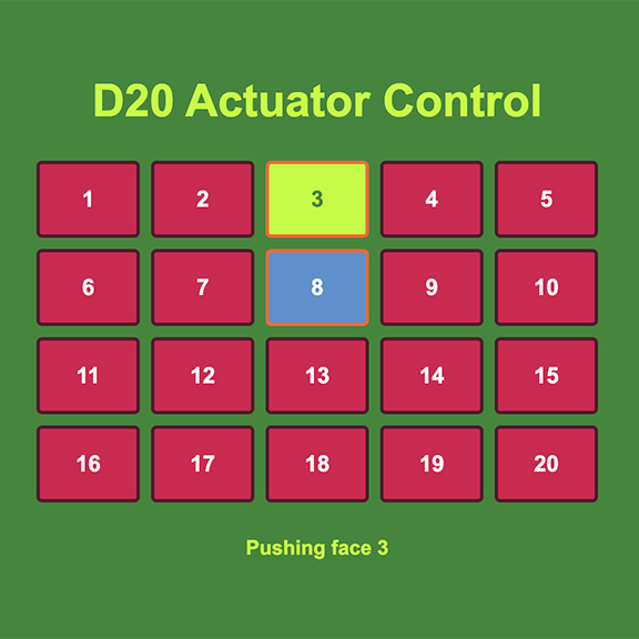 Screenshot: Control Interface 1