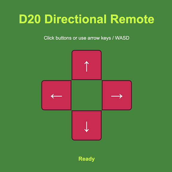 Screenshot: Control Interface 3