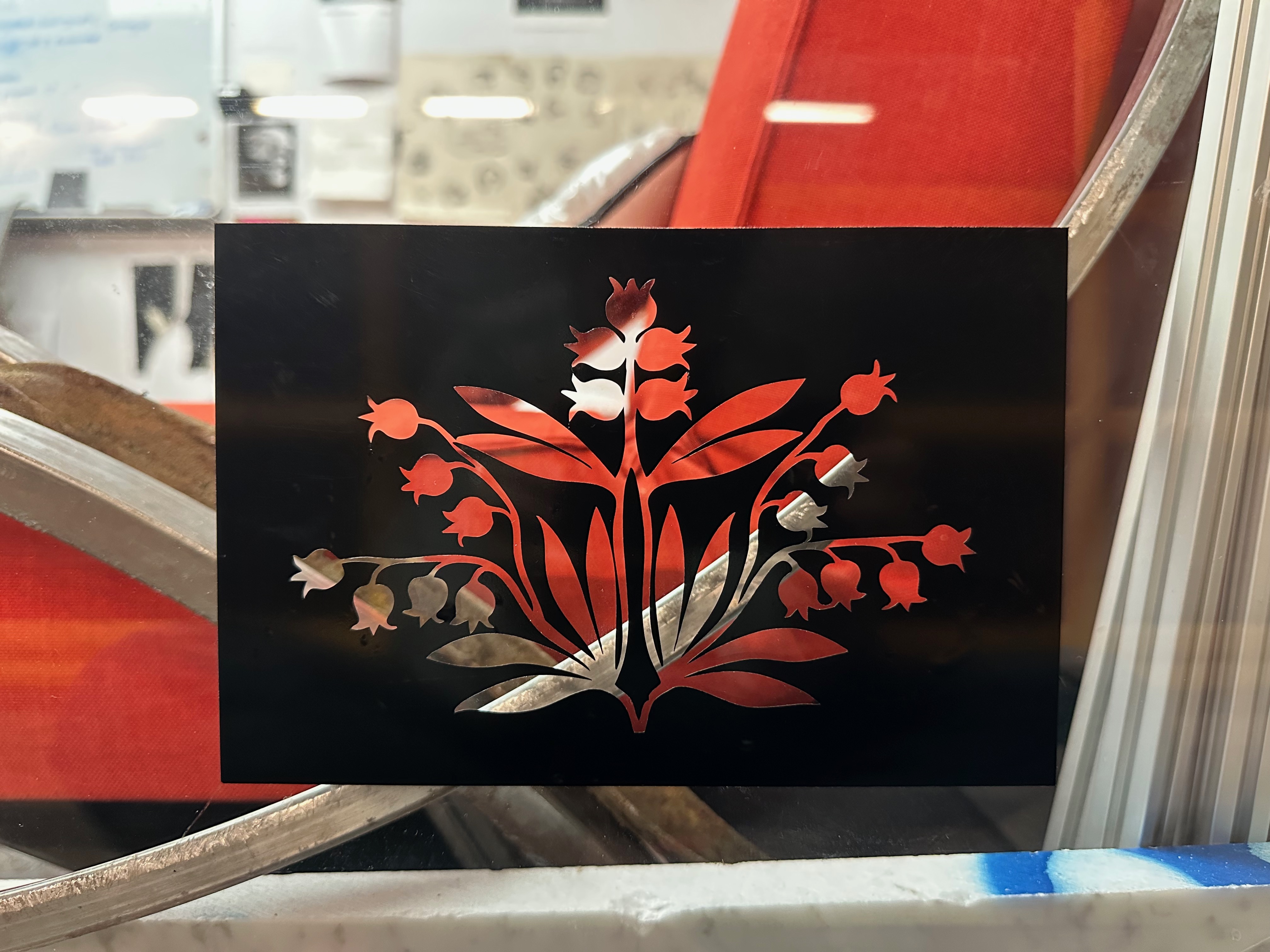 Final vinyl cutting result