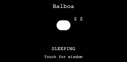 Balboa in Sleeping mode
