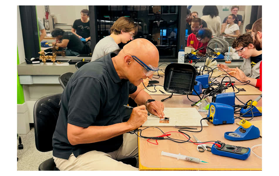 Soldering in the lab