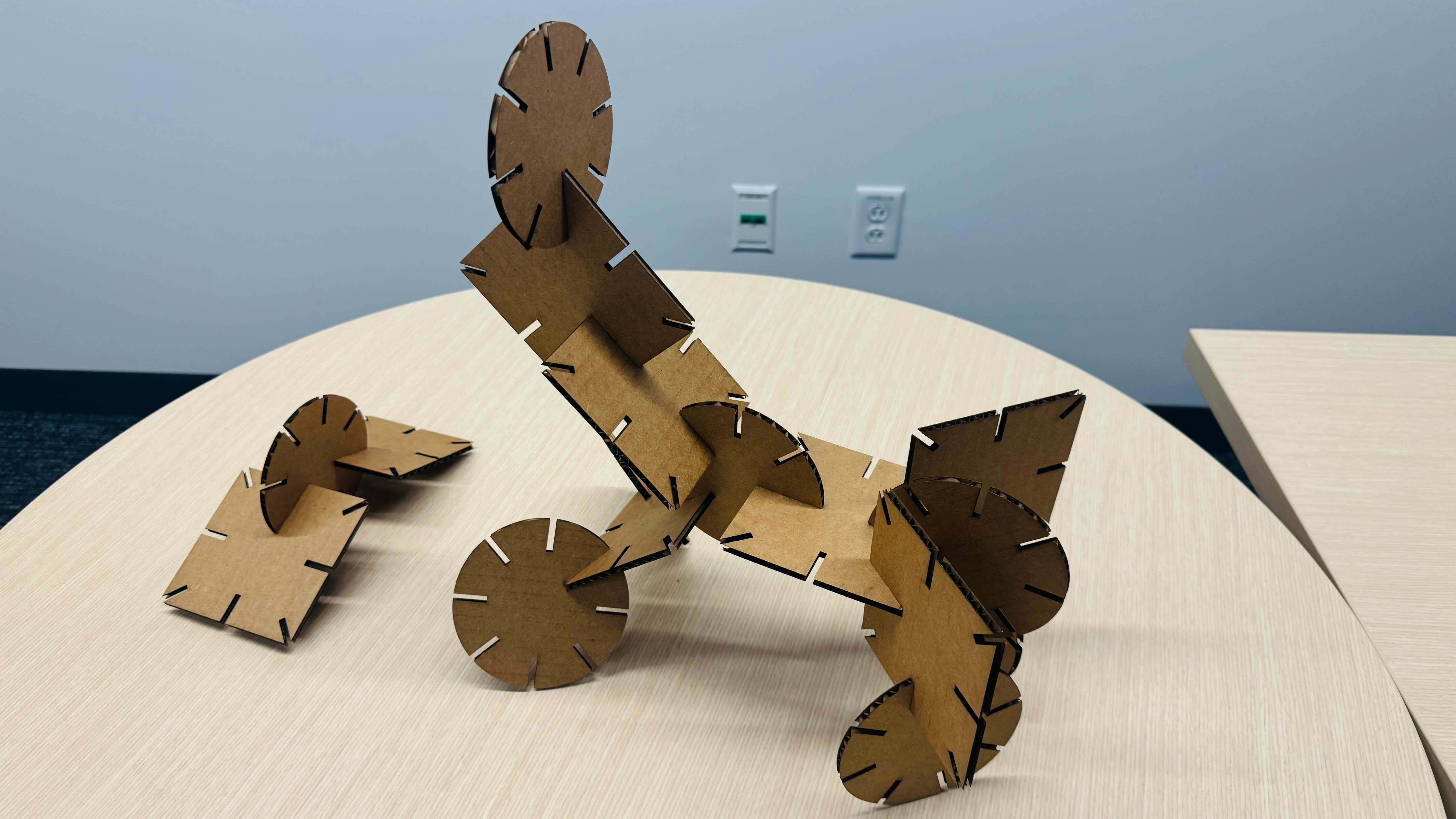 Cubist dog perspective view