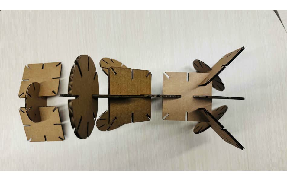 Top view of assembly