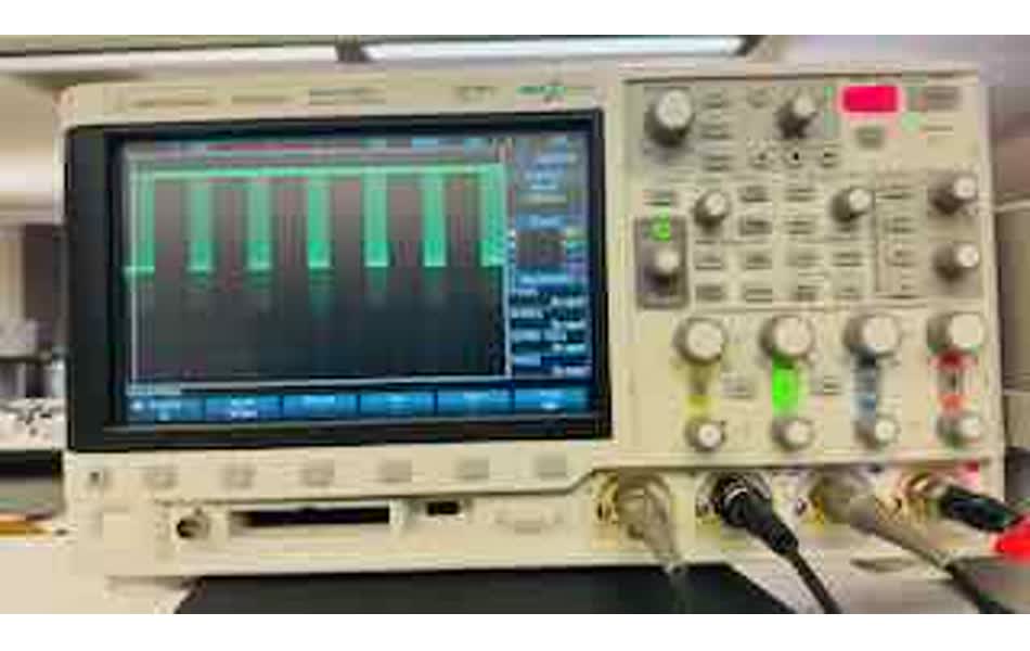Oscilloscope trace of SDA