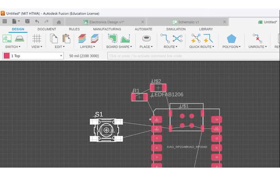 PCB Layout View