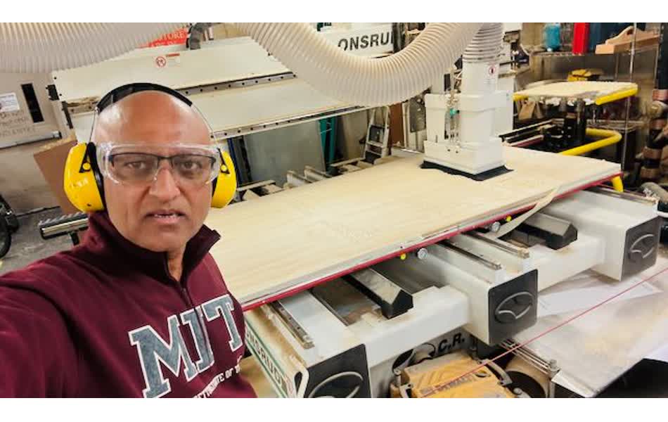 Working at the Architecture Lab CNC machine