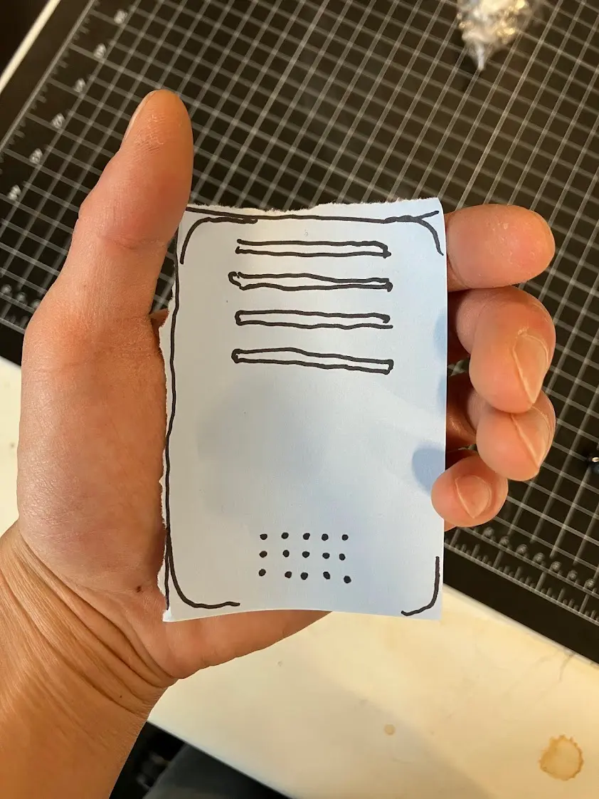 Low-fidelity hand unit