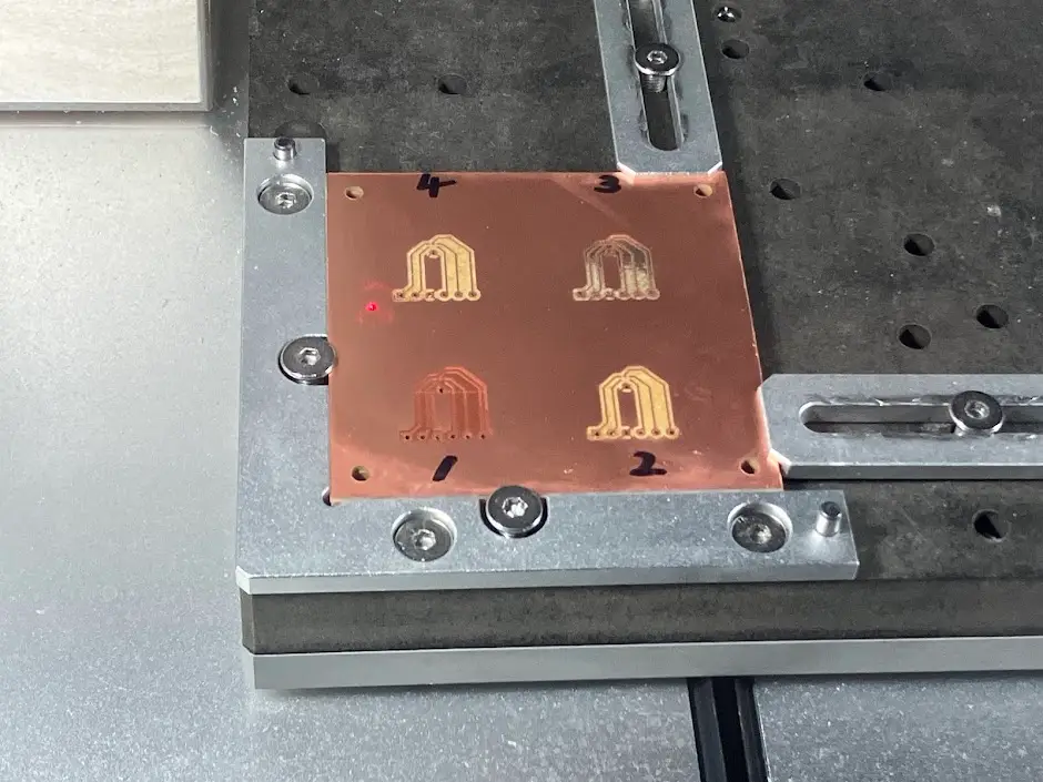 Laser scan for edge cut