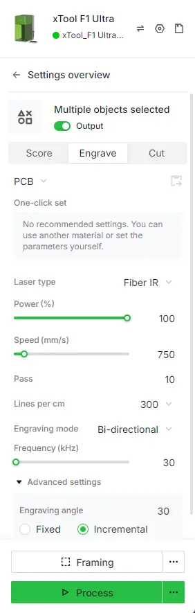 Perfect settings