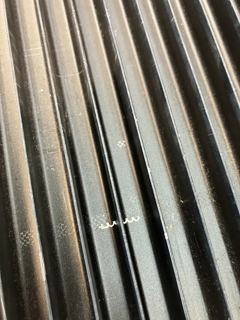 Engraving on the bed