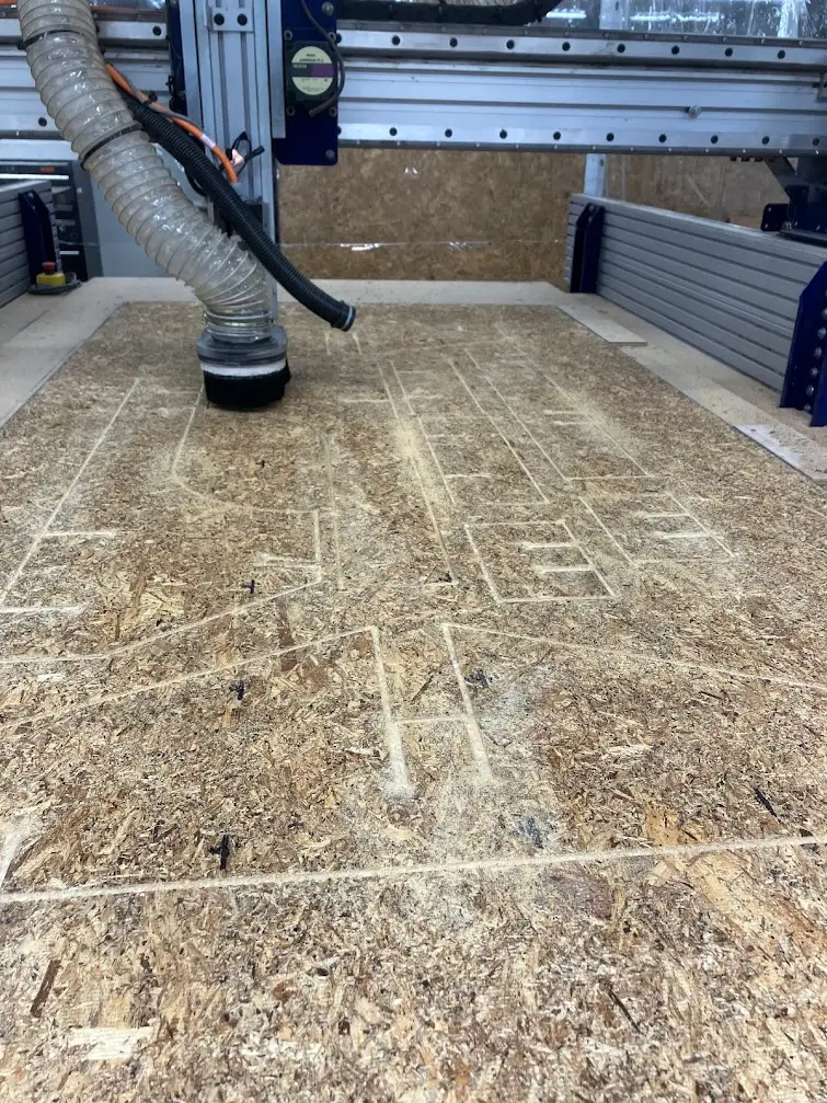 Milling in progress