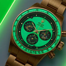 Rolex Daytona chronograph with green dial