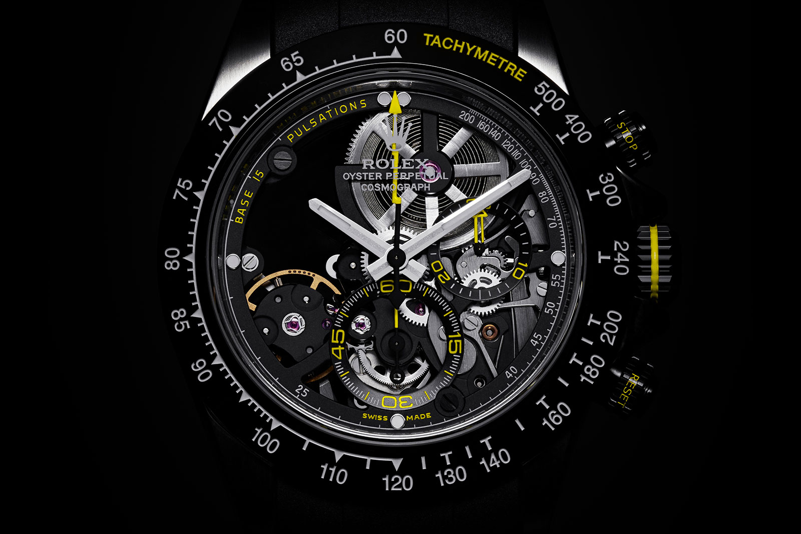 Exposed watch movement mechanism