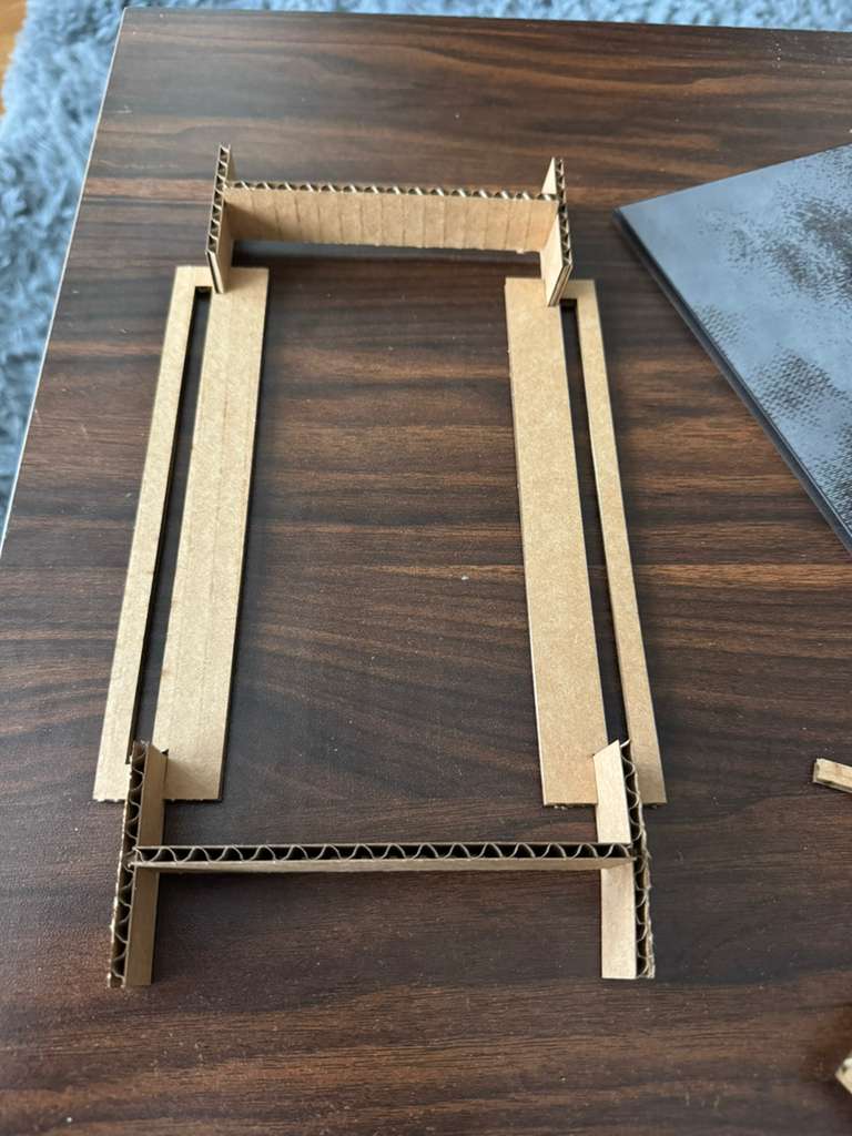 Assembled stand frame structure