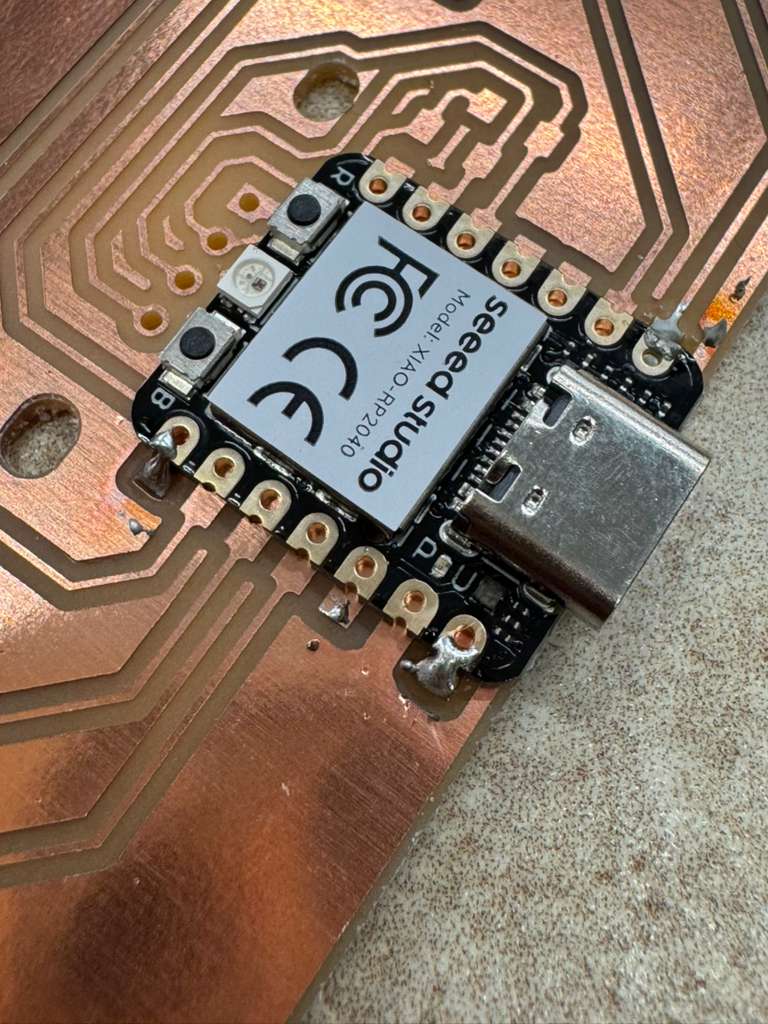 Close-up of Seeed Studio XIAO RP2040