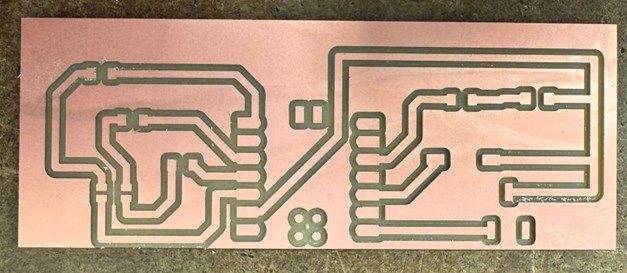 Freshly milled PCB