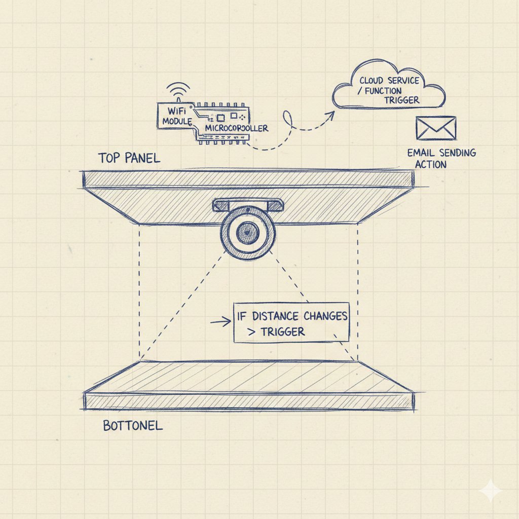Sketch of proposed drawer mechanism